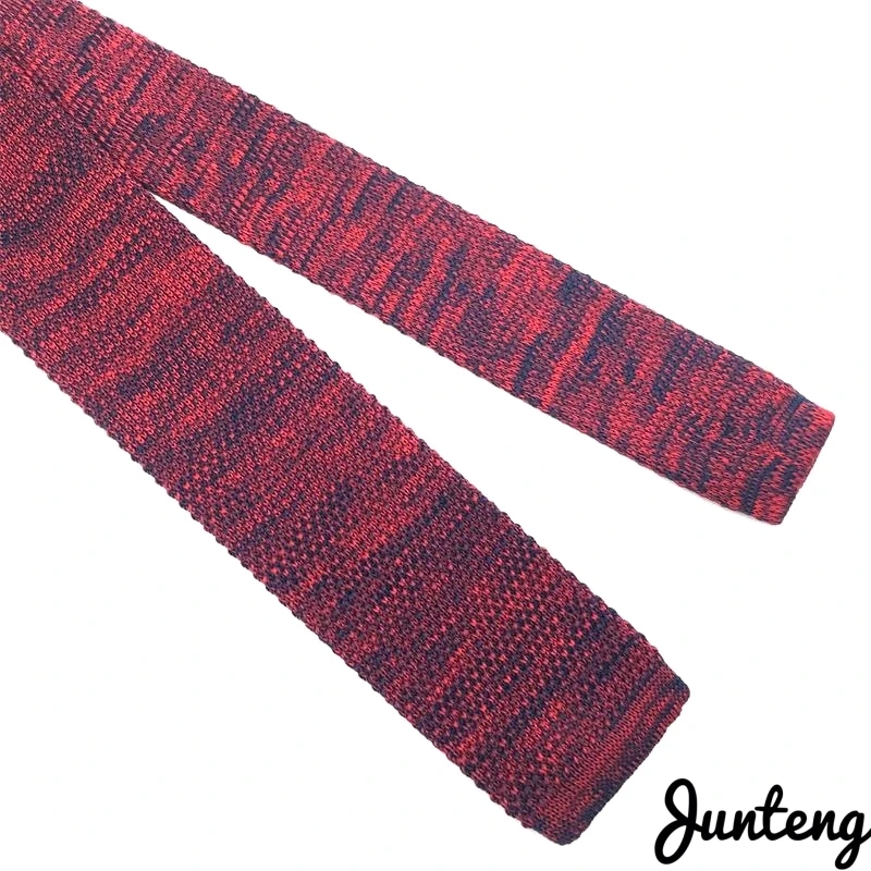 Модный мужской вязаный галстук разноцветные узкие тонкие тканые простые