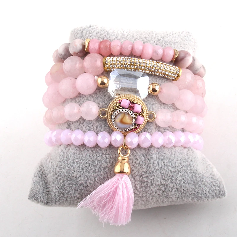 Модные ювелирные изделия Красивый синий браслет набор натуральный камень