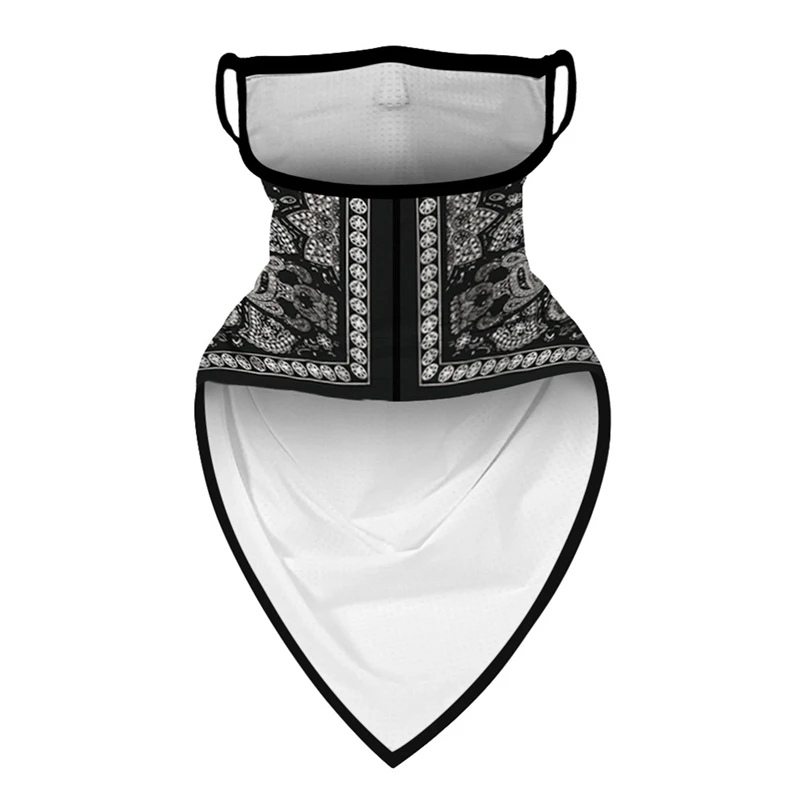 

Outdoor Riding Breathable Mask Sunscreen Scarf Totem Digital Printing Triangle Scarf Multifunctional Seamless Quick-drying