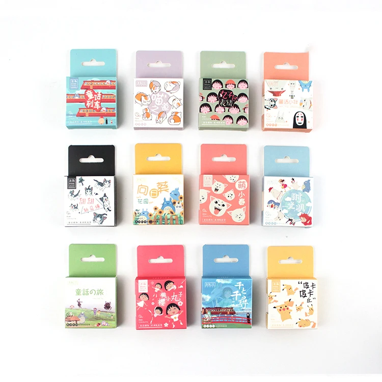 1 рулон/набор японская васи лента мультфильм милые Декоративные Маскирующие