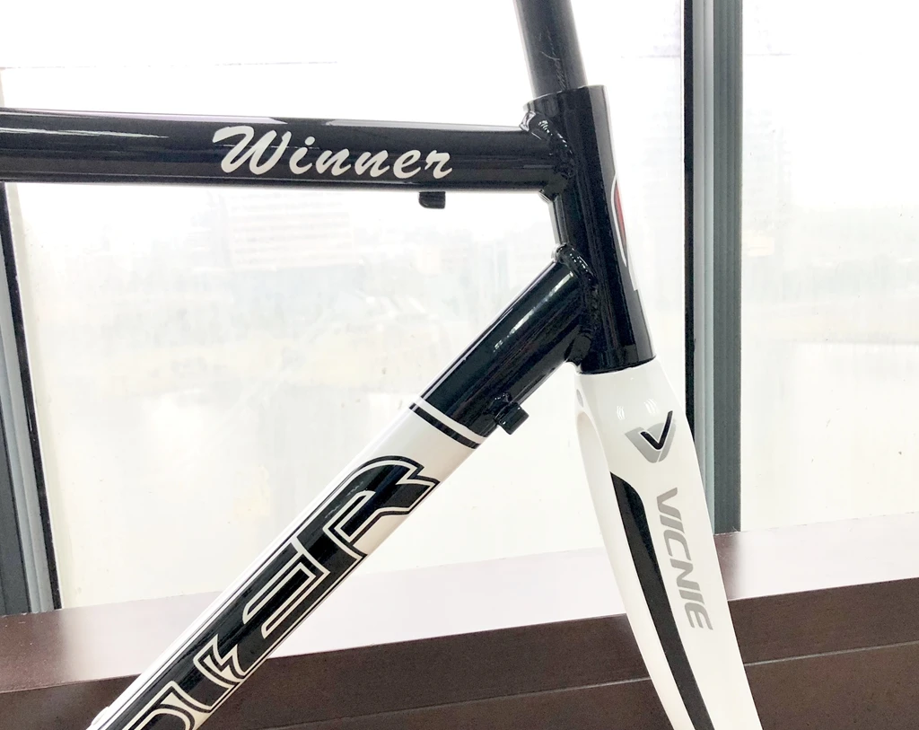 Aster Road Bike Alloy Frame / carbon Fork 56cm black white | Спорт и развлечения
