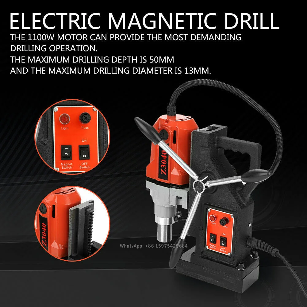 

220V Electric Bench Drill Machine Multifunctional 1100W High-power Metal Tapping Core Drilling Machine 550rpm