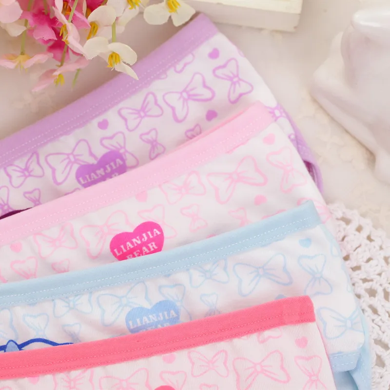 4 шт./партия Новое поступление детское нижнее белье хлопковые трусики для