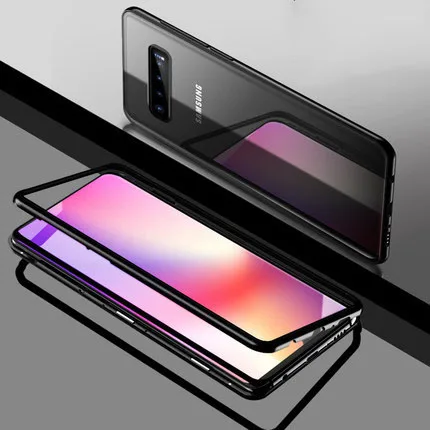 A70 алюминиевая рамка магнит защитный чехол для samsung Galaxy A40 металлический бампер чехол для samsung Galaxy A50 бампер чехол