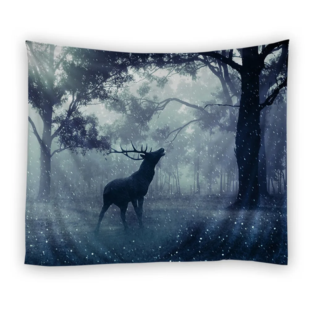 Домашний гобелен настенный большие гобелены с оленями ткань декоративное одеяло