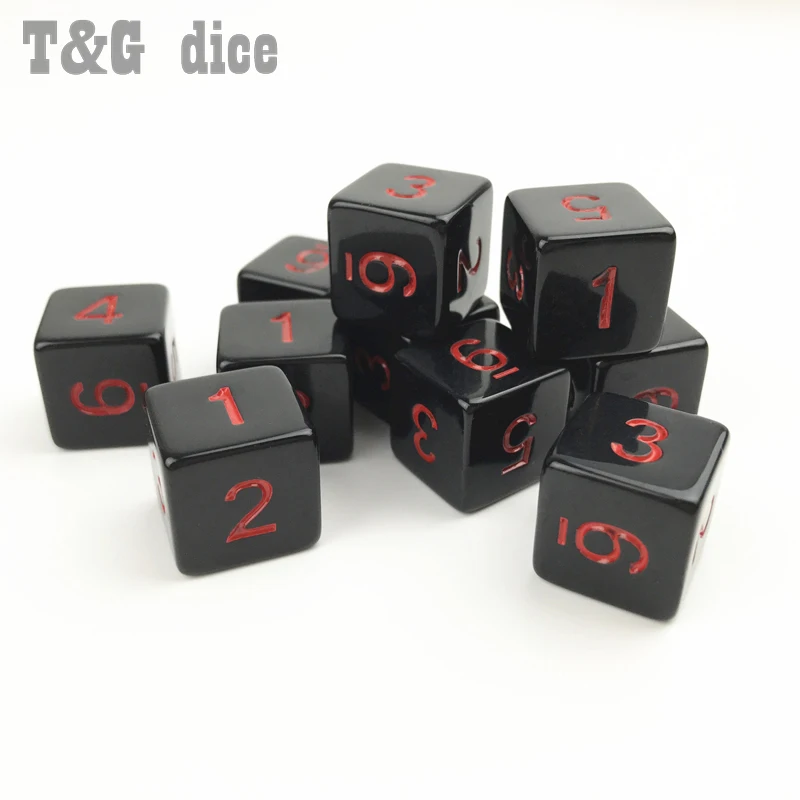 Удивительный многогранный цифровой набор кубиков Непрозрачный черный х Красный