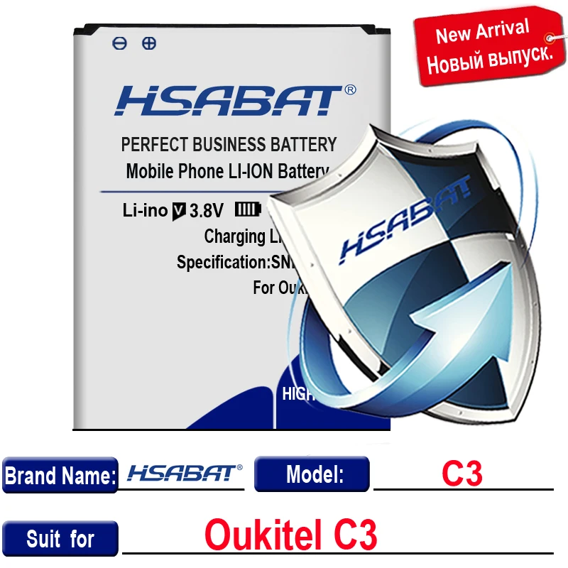 Аккумулятор HSABAT 4050 мАч для Oukitel U22 Bateria для Oukitel C3/C5 C5 Pro/C11 C11 Pro/U7 Plus/U7 Pro/C8 - Цвет: for Oukitel C3