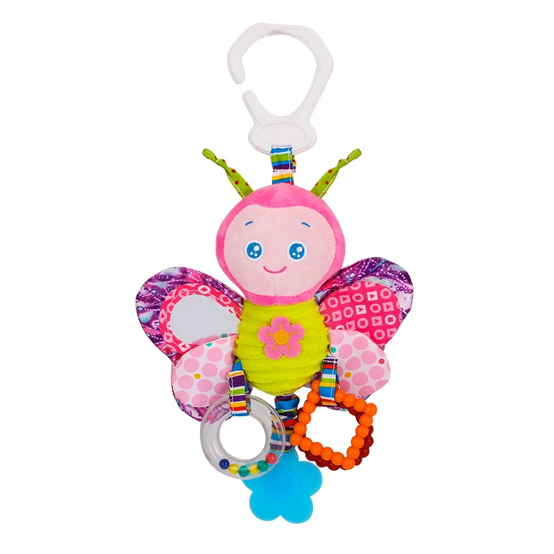 

Baby Rattles Toys Stroller Hanging Soft Toy Cute Animal Doll Baby Crib Bed Hanging Bells Toys Elephant Rabbit Dog