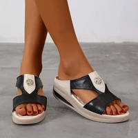 2021 summer women sandals wedges shoes for women low heels sandalias mujer casual summer shoes women beach chaussure femme