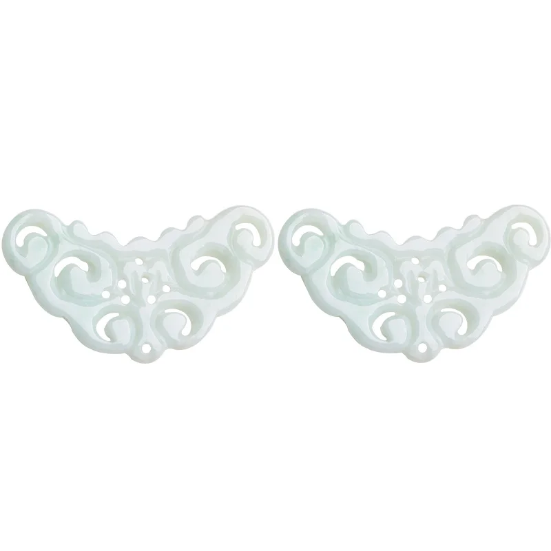 Объемные подвески в форме бабочки из натурального камня 1 шт. 28*50 мм бусины