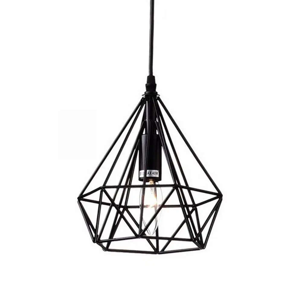 

Hanging Lamp Iron Pendant Light E27 20CM Bedroom Dinning Room HangLamp Scandinavian Black Romantic Dreamlike Pendant Lamp