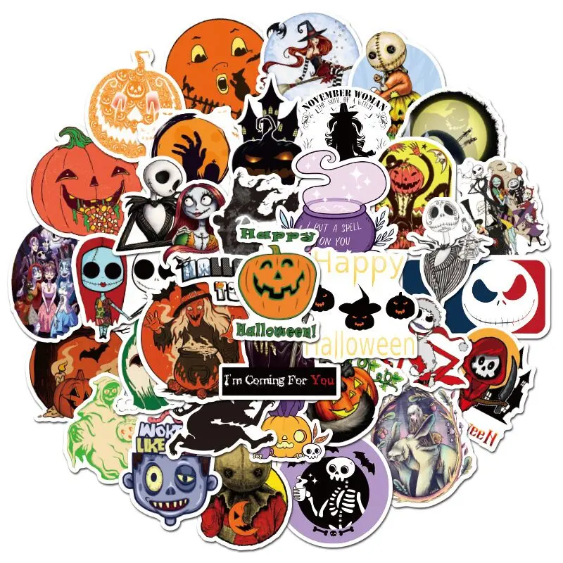 50 шт. наклейки на Хэллоуин в виде граффити | Игрушки и хобби