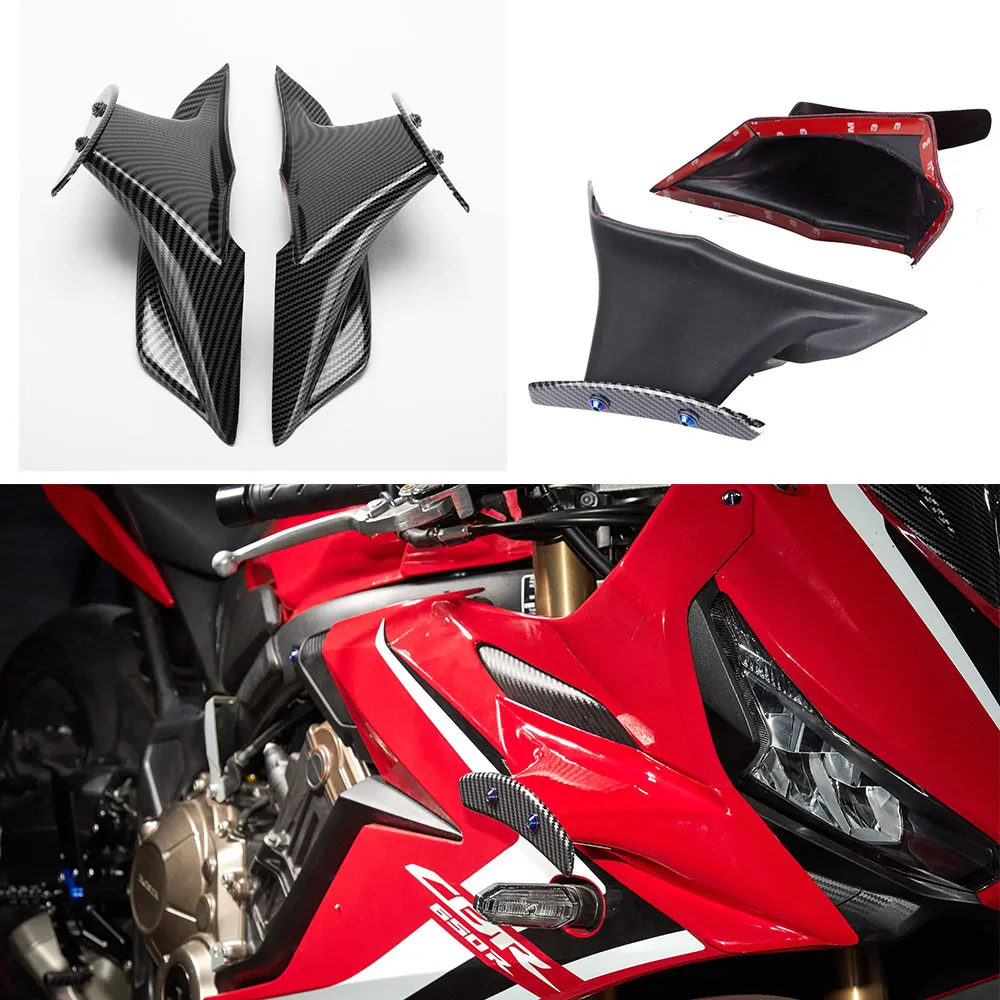 

Обтекатели крыльев мотоцикла для Honda CBR650R, защитная крышка крыла мотоцикла, комплект крыла с аэродинамической фиксацией крыльев CBR 650R 2019 2020 ...