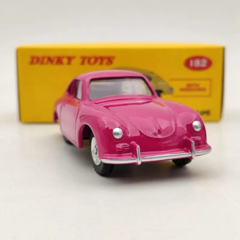 DeAgostini 1/43 Dinky Toys 182 для P ~ sche 356A Coupe розовые литые под давлением модели