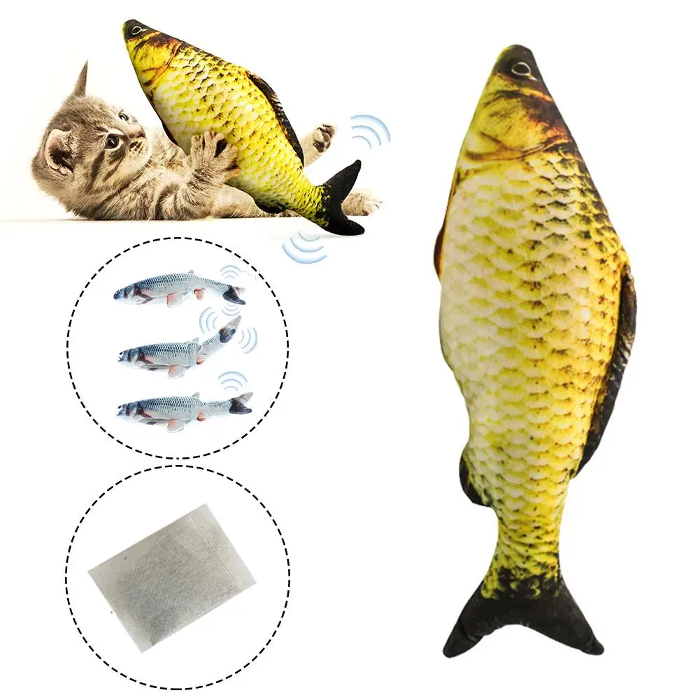 USB Electric Cat Toy Wagging Fish Simulation Catnip Chew Jumping 1.16 | Дом и сад