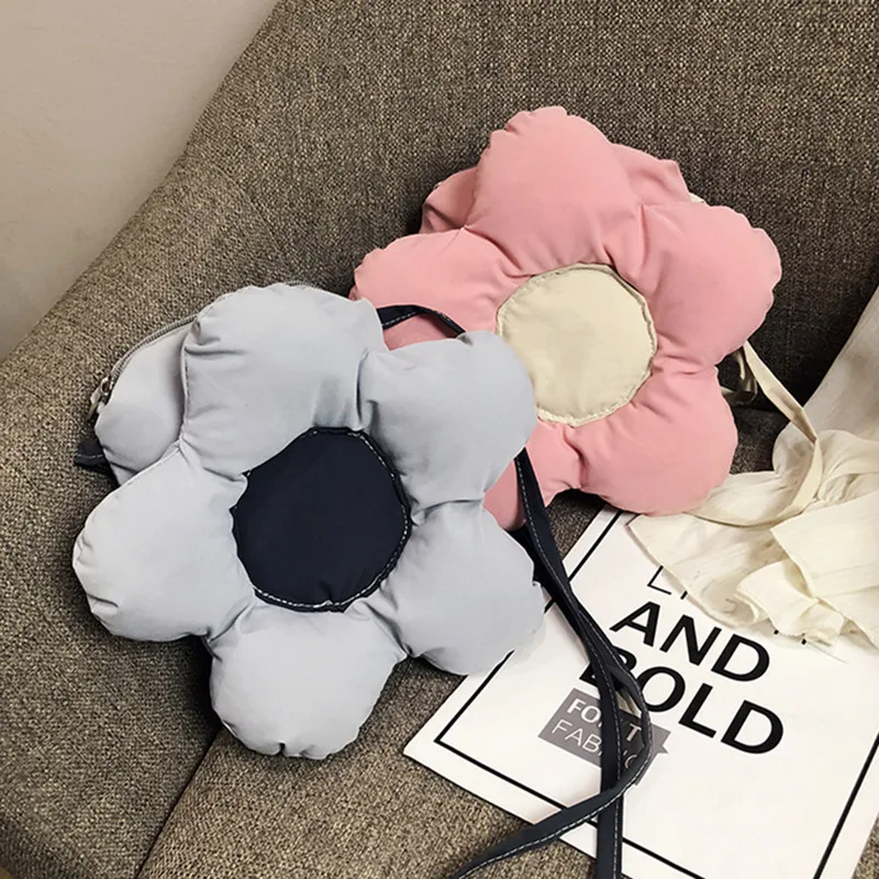 

Candy-colore flowers cute female bag women new ins Oxford cloth shoulder bag fashion ins girl student messenger small bag
