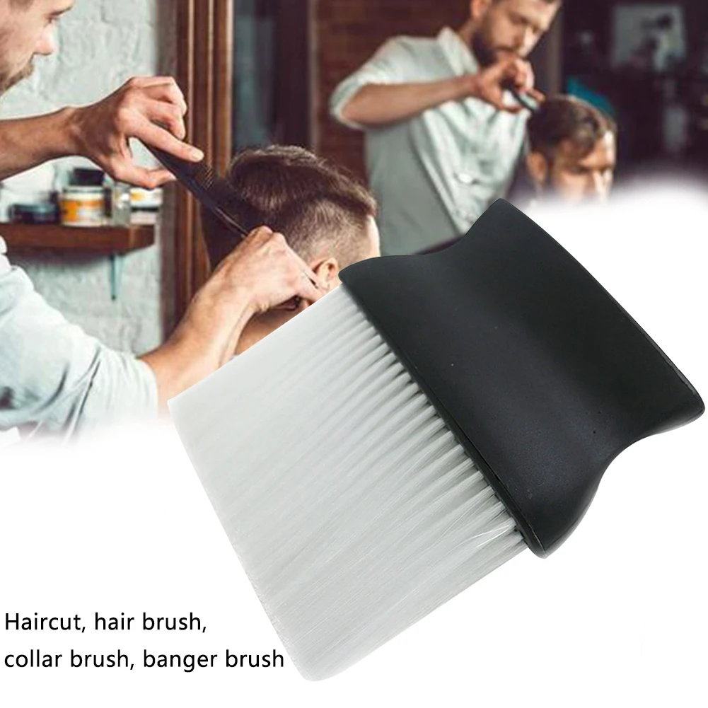 

Clean Hairdressing Accessories Plastic Easy To Use Salon Barber Hairbrush Sweeping Neck Face Duster Durable Cutting Hair Brush