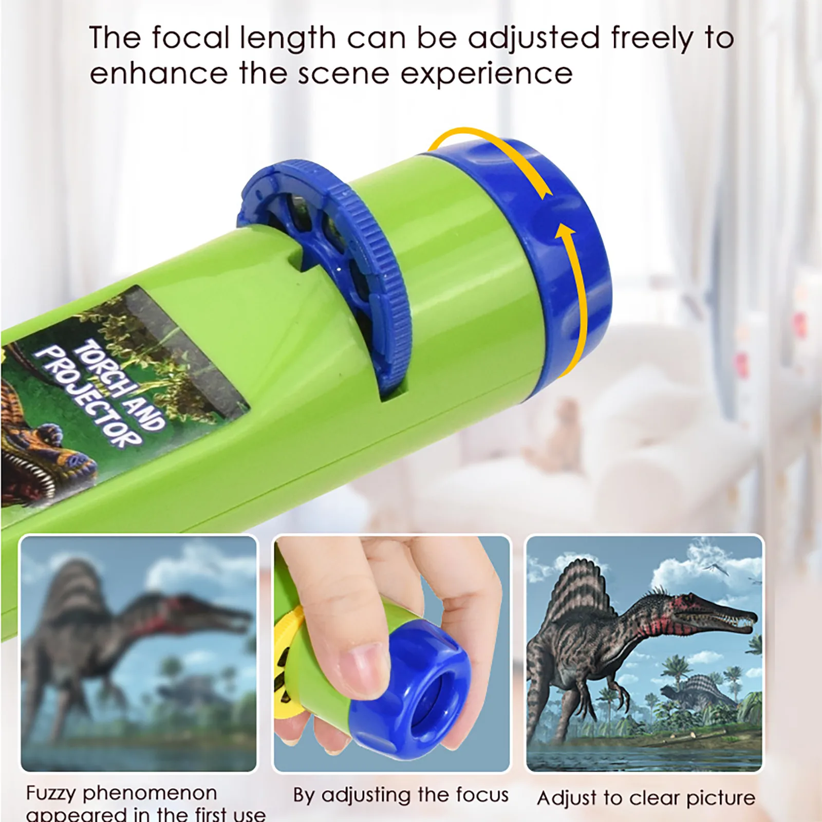 

Slide Projector Flashlight Projection Lamp Small Flashlight Education Study Toy for Children Light Up Toy Entertainment Toys