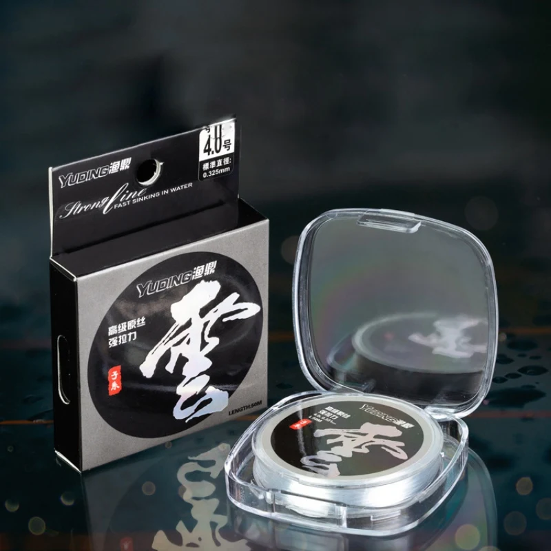 Сверхпрочная нейлоновая рыболовная леска 50 м износостойкая для пресной и