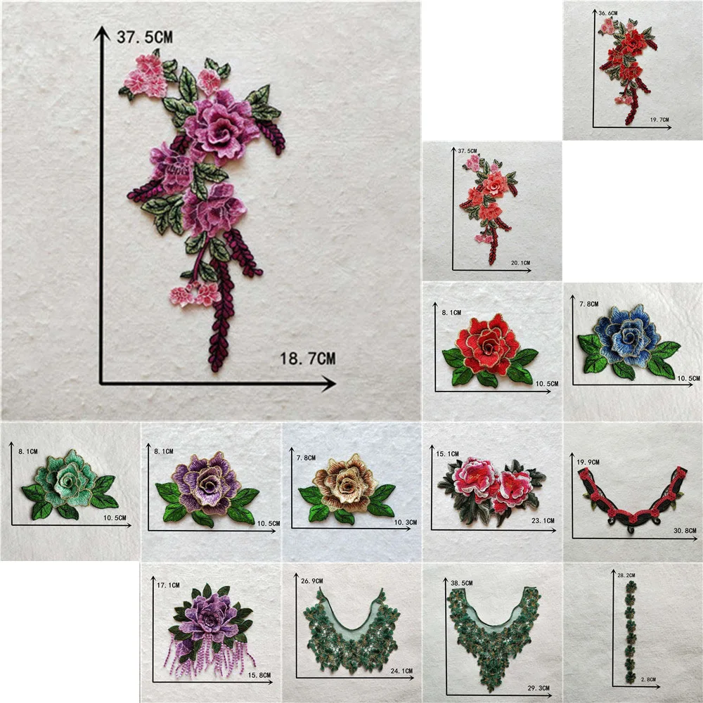 Новое поступление Лидер продаж красивые кружева вышивка Воротник Аппликация