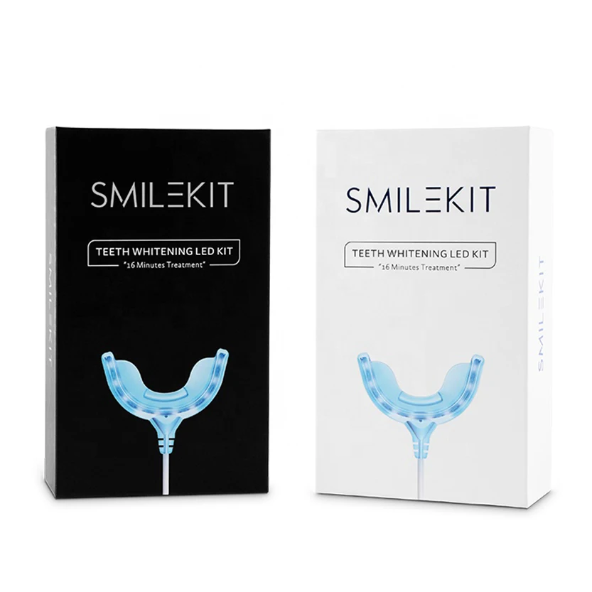 Portable Teeth Whitening Gel Kit 44% Non/Peroxide 4 Bleaching Pens Led Light Dental Tooth Whitener Oral Hygiene Tools | Красота и