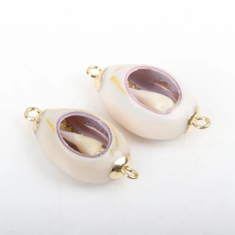 

Gold plating Aquarium Beach Nautical DIY conch Colorful Natural Seashells Decorations Scallop conch Crafts Decor Ornament 5Pcs