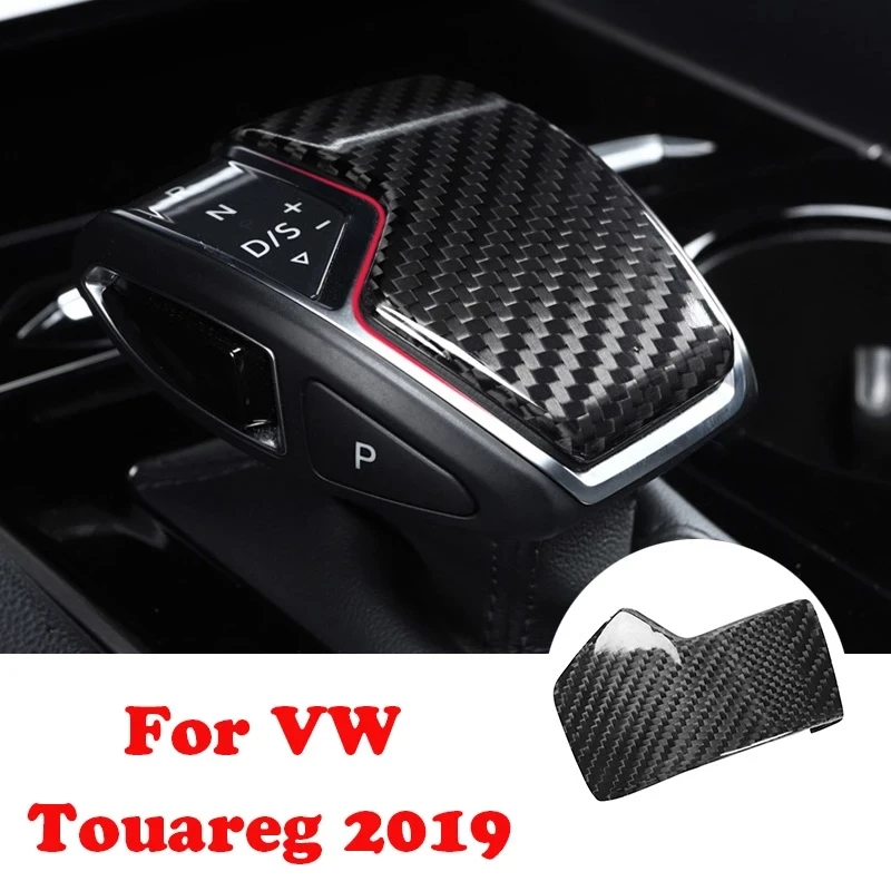Для Volkswagen VW Touareg 2019 чехол для рычага переключения передач из углеродного волокна