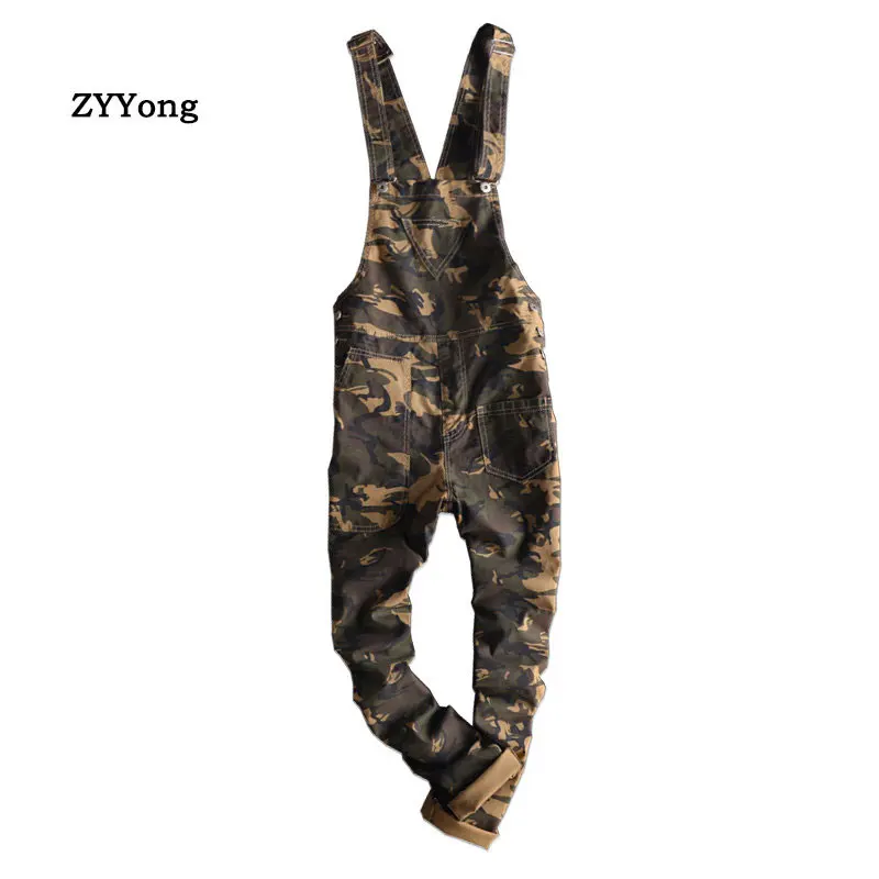 

Мужской камуфляжный комбинезон с карманами, свободный Облегающий комбинезон в стиле хип-хоп с пуговицами и подтяжками, размеры от 2 до 8, 2020