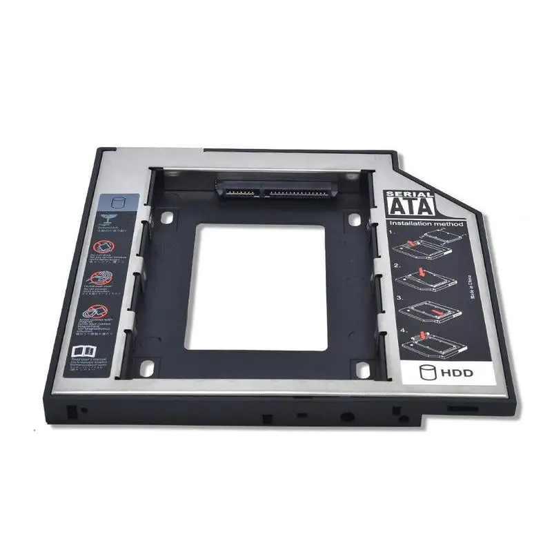 2nd HDD Caddy 9,5 мм SATA на SATA 3,0 для 2," 2 ТБ SSD Корпус HDD жесткий диск Корпус для ноутбука нечетный DVD-ROM Оптический отсек