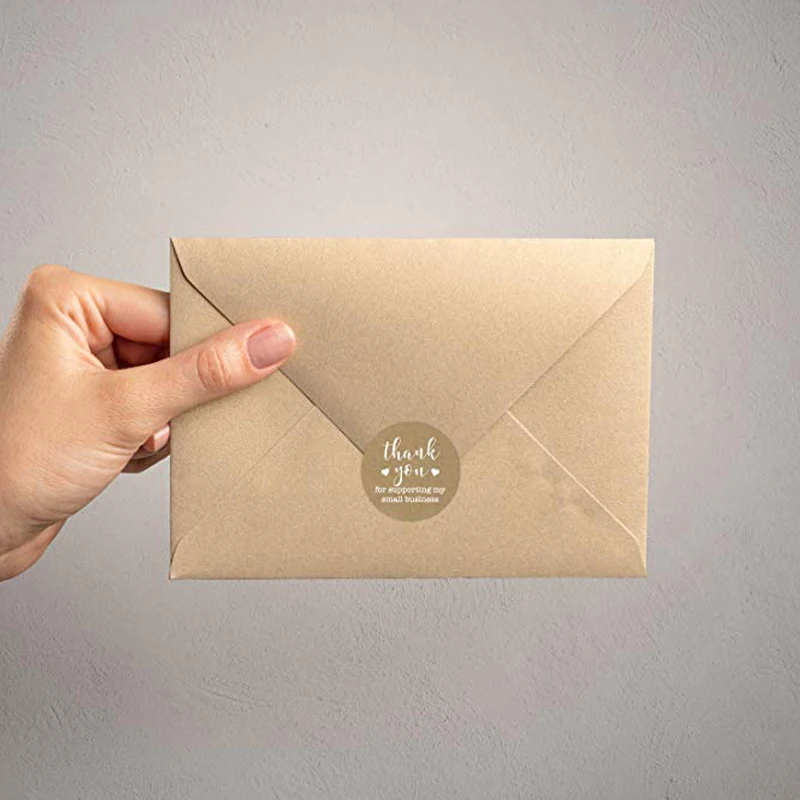 500 шт/рулонный круглый художественные этикетки стикер спасибо за поддержку мои