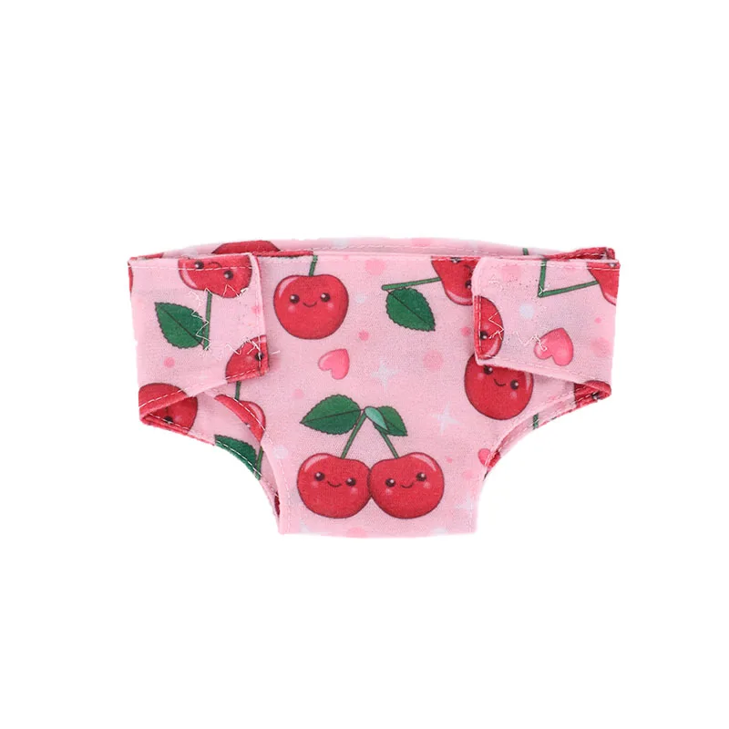 

Doll Diapers Cute Underwear Animal Fruit Print For 18 Inch American Doll Girls & 43 Baby Reborn,Our Generation,Panty Accessories