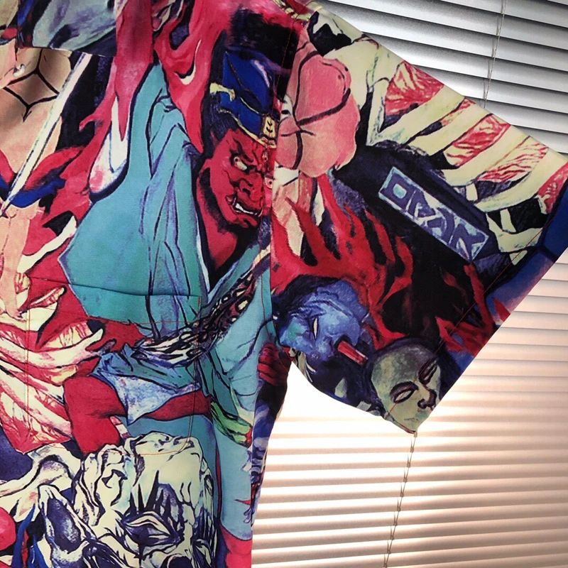 Best Quality Streetwear WACKO MARIA HAWAIIAN Shirt 2021 Summer New Men Women Casual Fashion 1:1 Tops Tee HAWAIIAN Beach Shirts