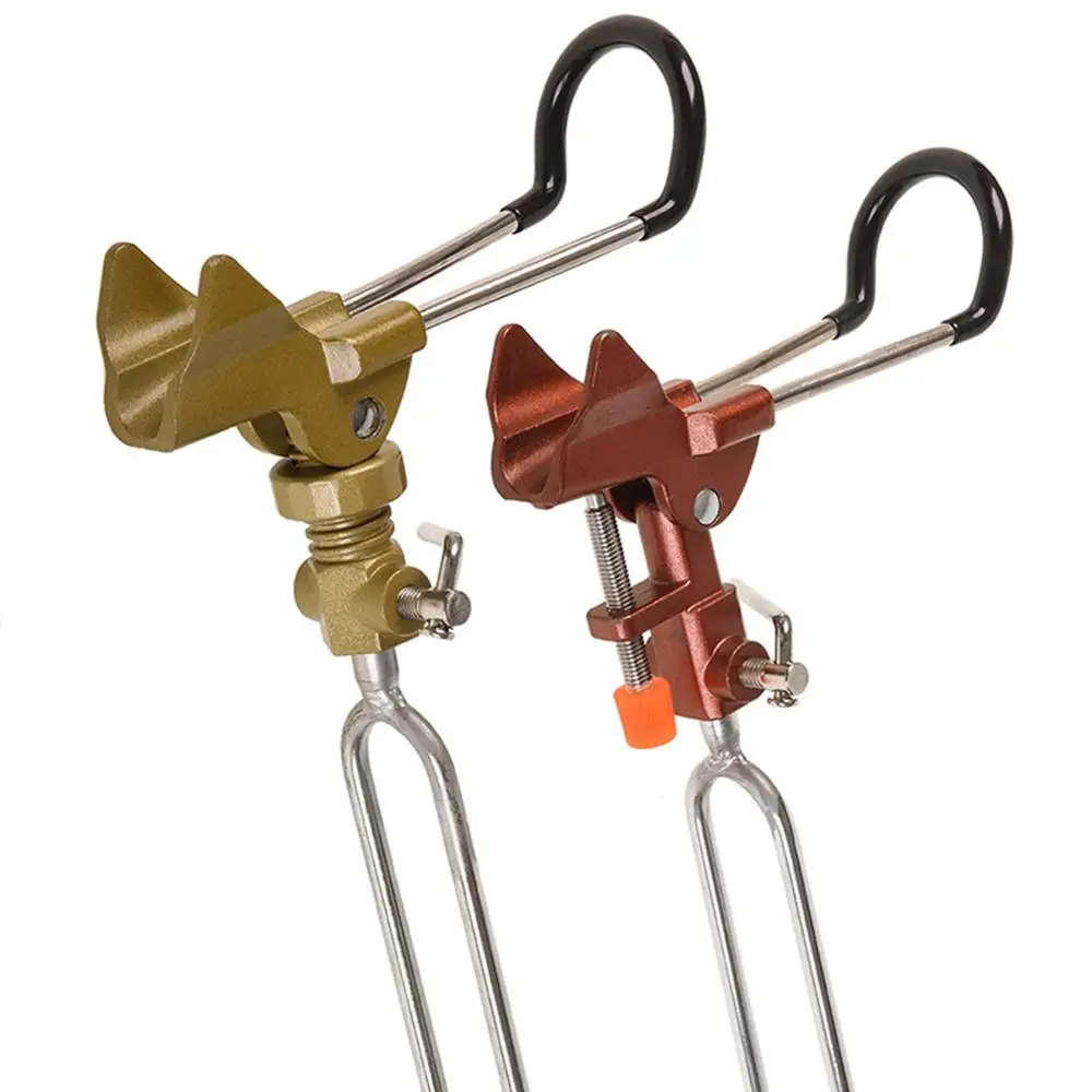 Кронштейн для удочки металлический держатель регулируемая ручка опорная стойка