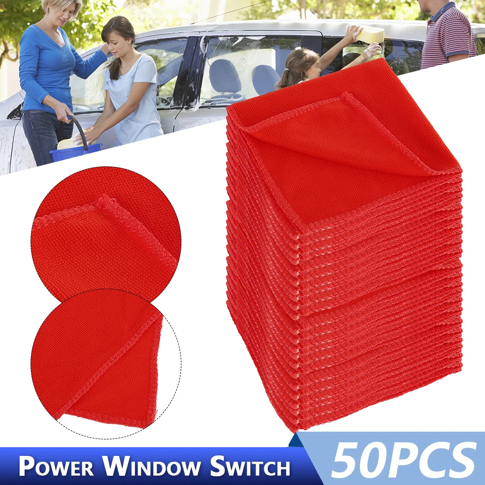 50 шт. полотенце из микрофибры для мытья автомобиля | Дом и сад