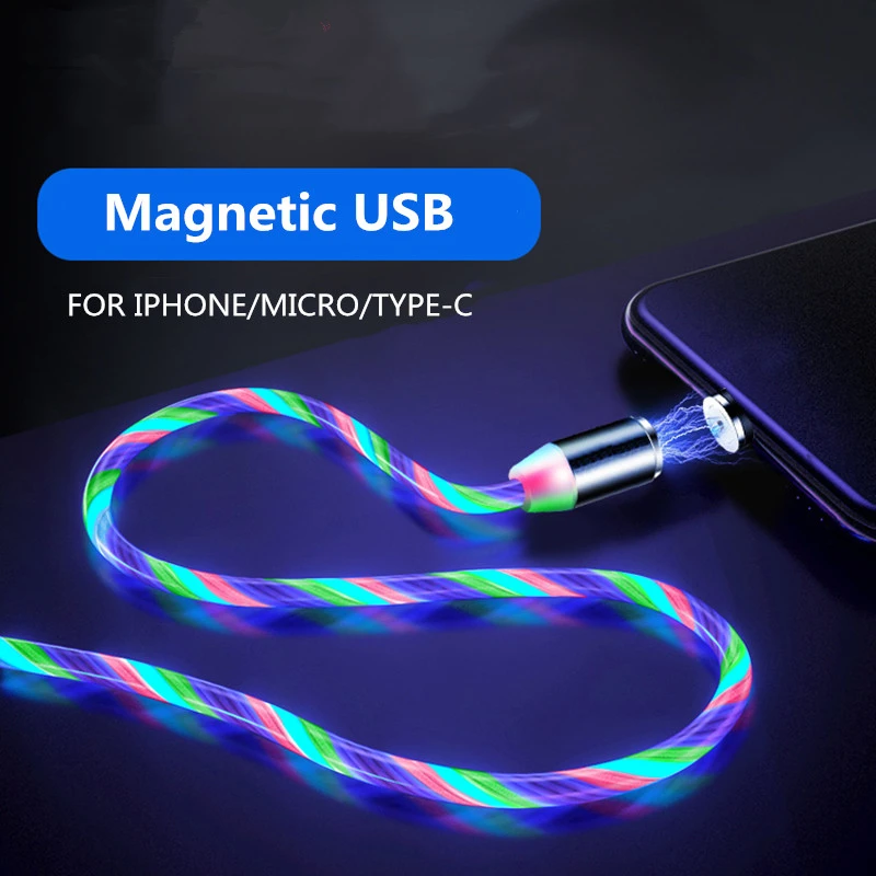 Магнитный кабель Micro Usb 2 м зарядный провод для Iphone X 11 Xiaomi Mi8 9t Redmi Note 7 Samsung зарядное