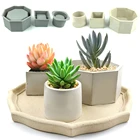 Объемная большая силиконовая форма для рукоделия, цветочный горшок, бетонная Магнитная коробка для хранения, держатель для ручек, форма для растений, горшка, декор для сада, рукоделия