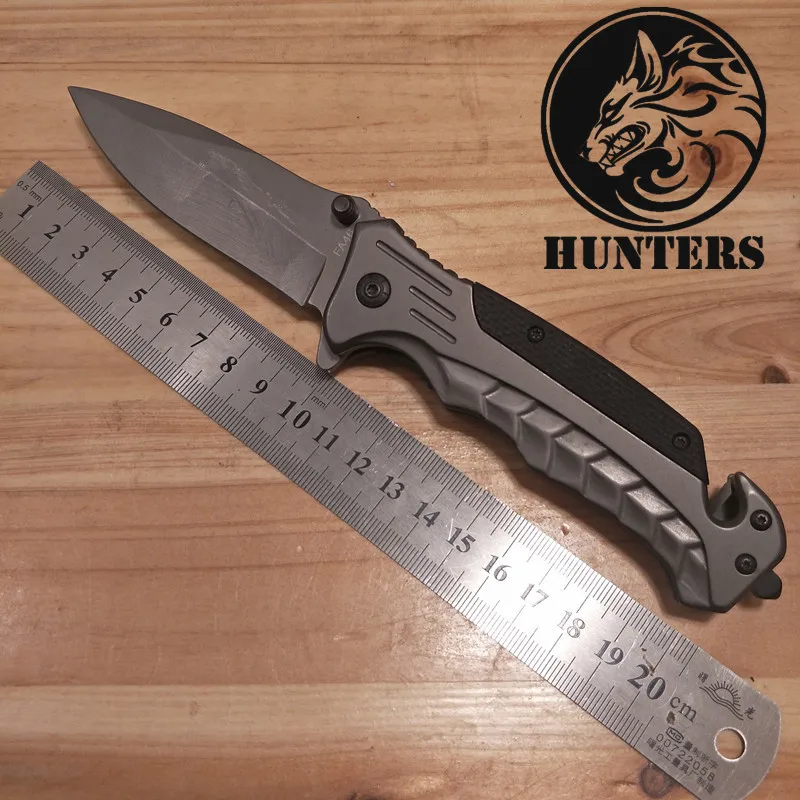 Охота 56HRC высокая твердость 3CR13 лезвие G10 + стальная ручка складной нож открытый