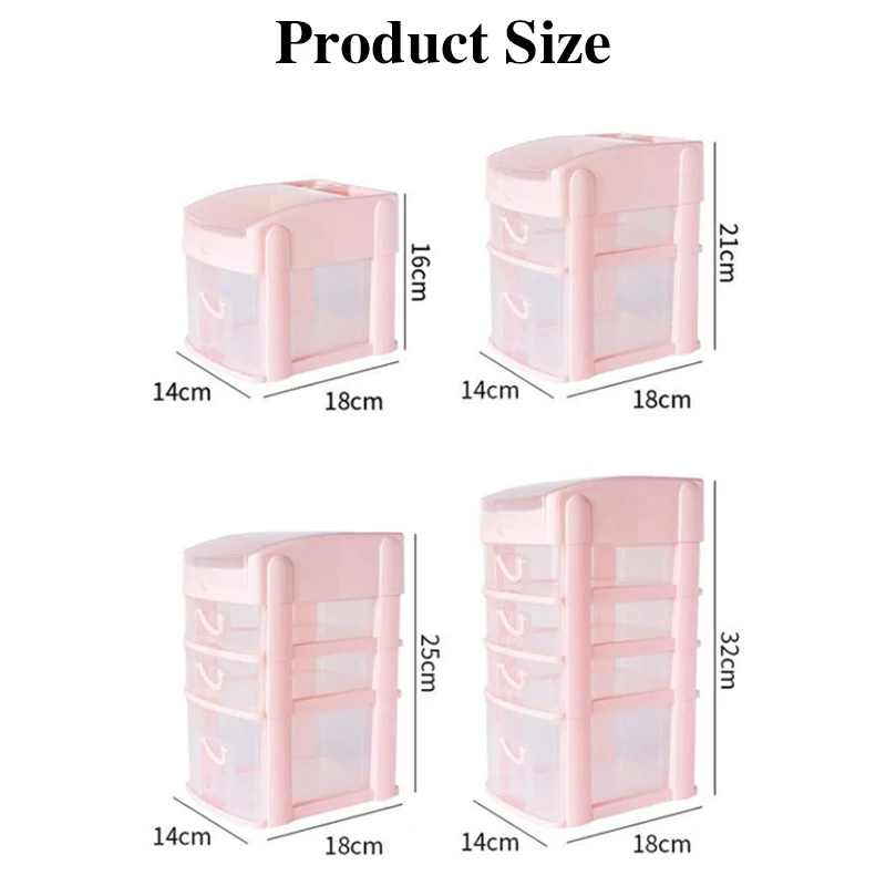 

Mini Desktop Drawer Plastic Transparent Durable Jewelry And Cosmetics Small Object Storage Box Home Office Shelf