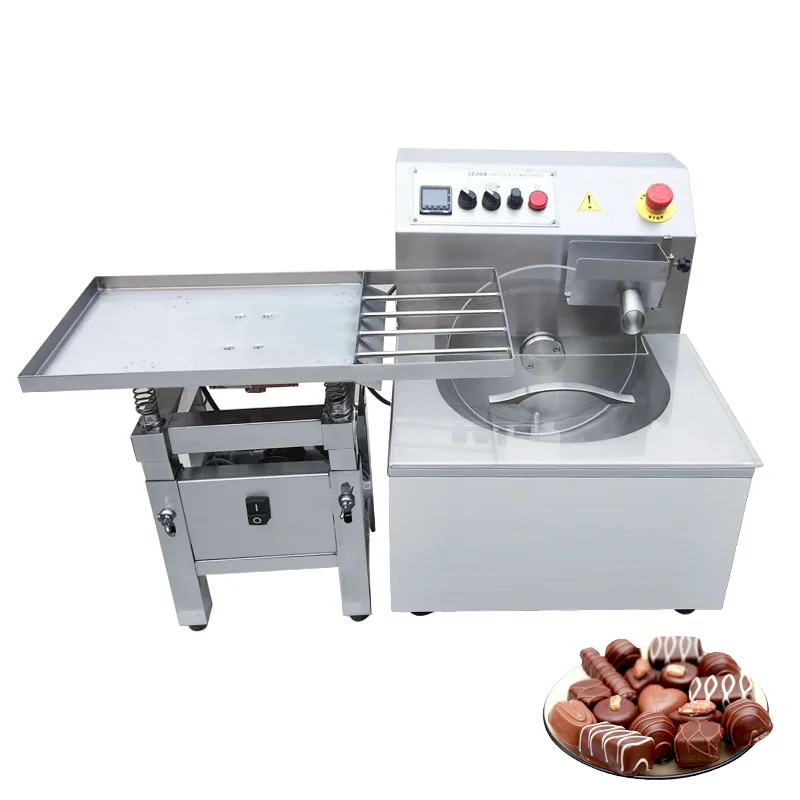 8KG/15KG Chocolate Melt Machine With Vibration Table Food Grade Chocolate Tempering Molding Machine Free Shipping