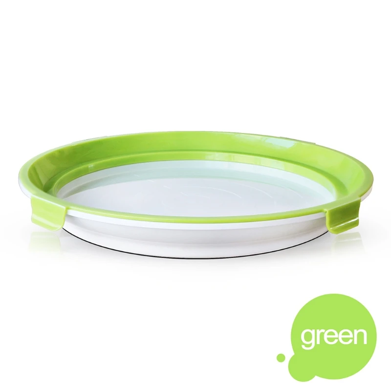 

Creative Reusable Food Preservation Tray Stackable Magic Elastic Fresh Storage 68UE