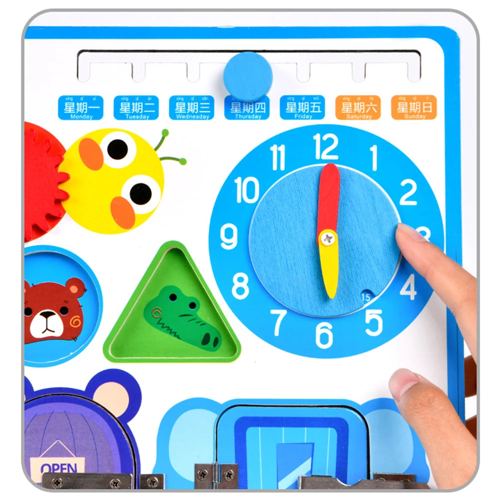 

Kids Montessori Wooden Toy Game Board Preschool Boys Girls Puzzles Learning Toys for Children Christmas Gifts