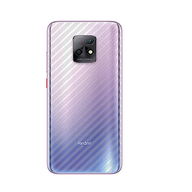 For Xiaomi Redmi Note 10 Pro 10S 9 Max 9S 9T 8 8T 8Pro Mi Poco X3 NFC F2 Back Film Carbon Fiber Screen Protector