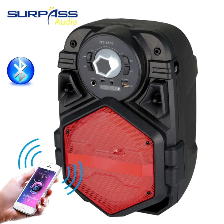 Портативный Bluetooth-динамик высокая мощность UBS TF-карта FM-радио для танцев |