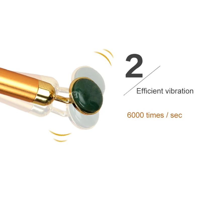 

24k Gold Jade Facial Massager Anti-Aging Jade Gold Electric Stick for Face Eyes Neck Massage Stick NShopping