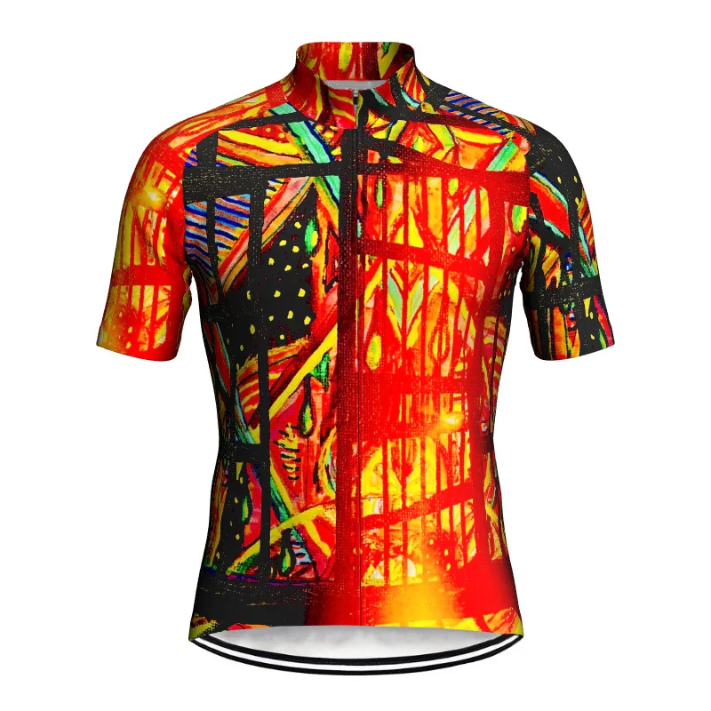 

Strange Cycling Jersey Bicycle Short Shirt Bike Wear Cycle Clothing Sleeve Jacket Team Crossmax Mountain Ride Cyclist Tight Top