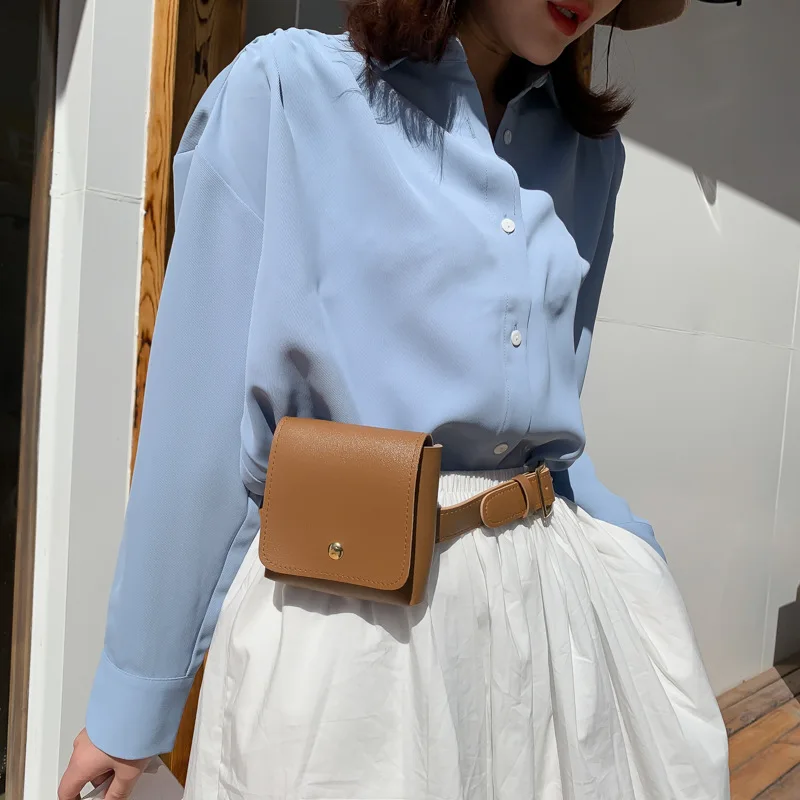 Мода для девочек 2020 маленькая коробка PU кошелек сумка поясная нагрудная через