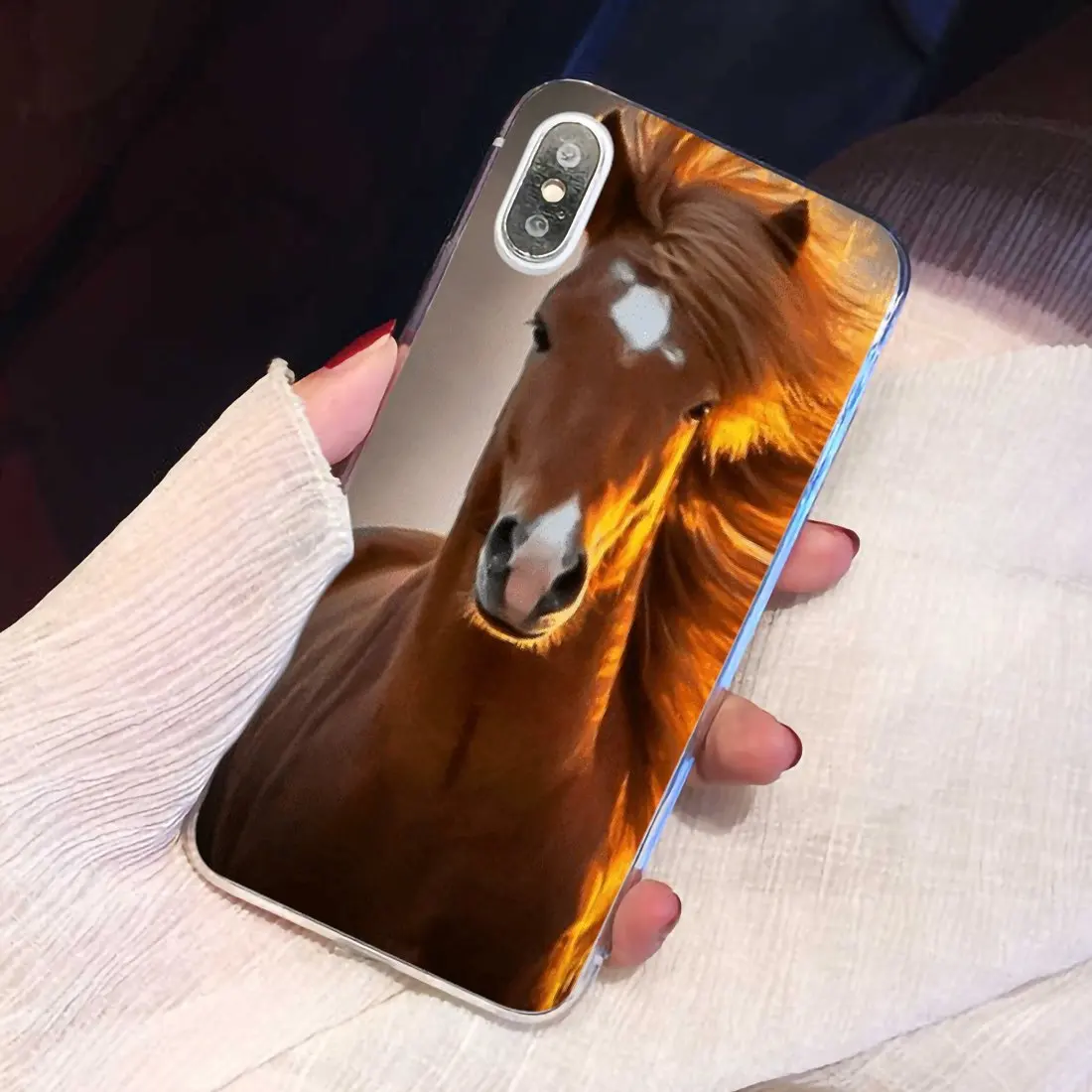 Для Samsung Galaxy J1 J2 J3 J4 J5 J6 J7 J8 Plus Prime 2015 мягкий чехол сумка Лошадь теленок Cremello Native Pony |