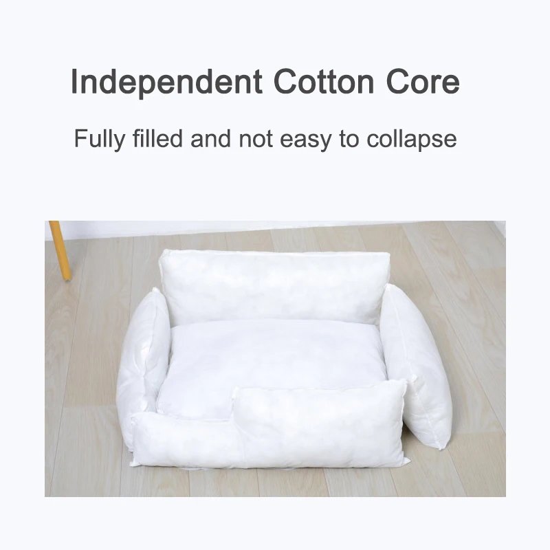 Домашние животные бинго хлопок лен кровать собаки съемный питомник кошка дом