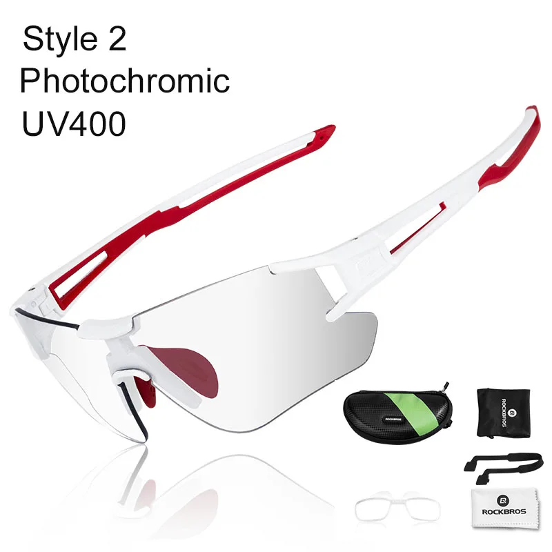 

ROCKBROS Bike Glasses Cycling Sunglasses Photochromatic Sport Sunglasses Men Women oculos ciclismo gafas mtb Bicycle Glasses