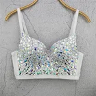 2021 корсет, сексуальная кофта, укороченный топ, женский бюстгальтер со стразами без рукавов, топы с открытой спиной и блестками, Женская Вечерние, женский сексуальный укороченный топ